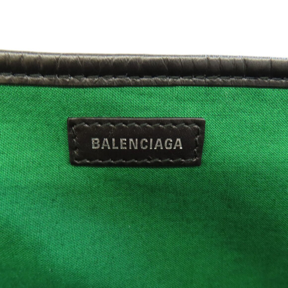 BALENCIAGA Navy Cabas S Handbag Wool 339933 - Picture 6 of 11